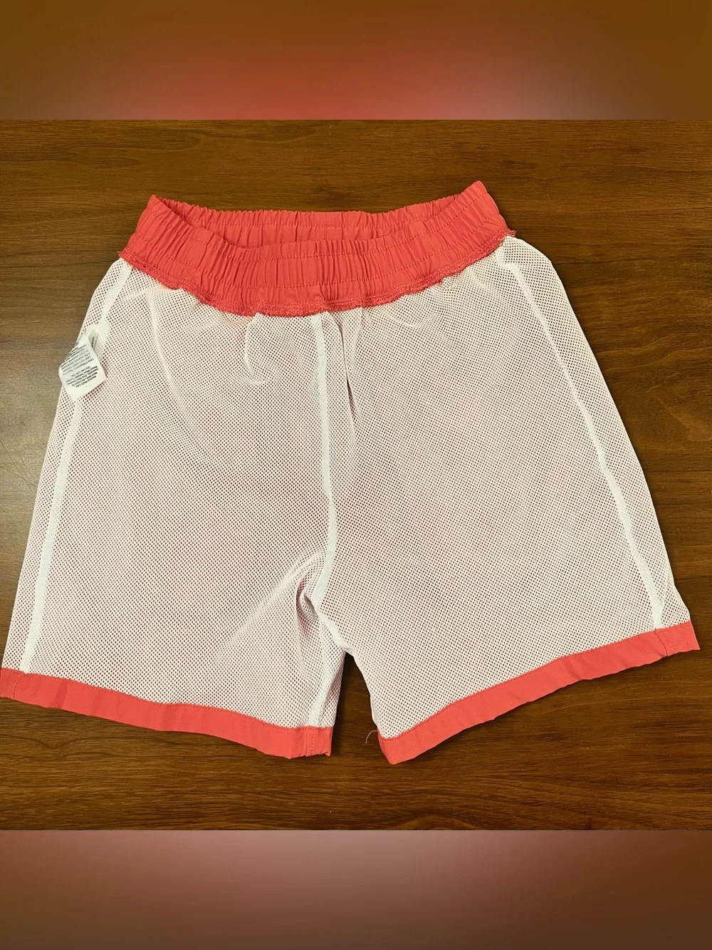 (FA) Coral Pink Water Shorts – Girls Size M (8)
